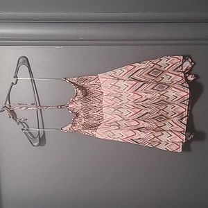 Halter top with geometric design